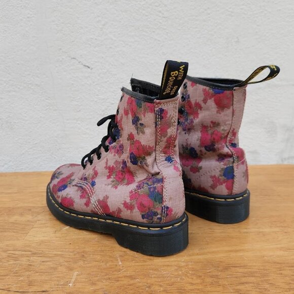 Dr. Martens Floral Castel Boots - Picture 6 of 11
